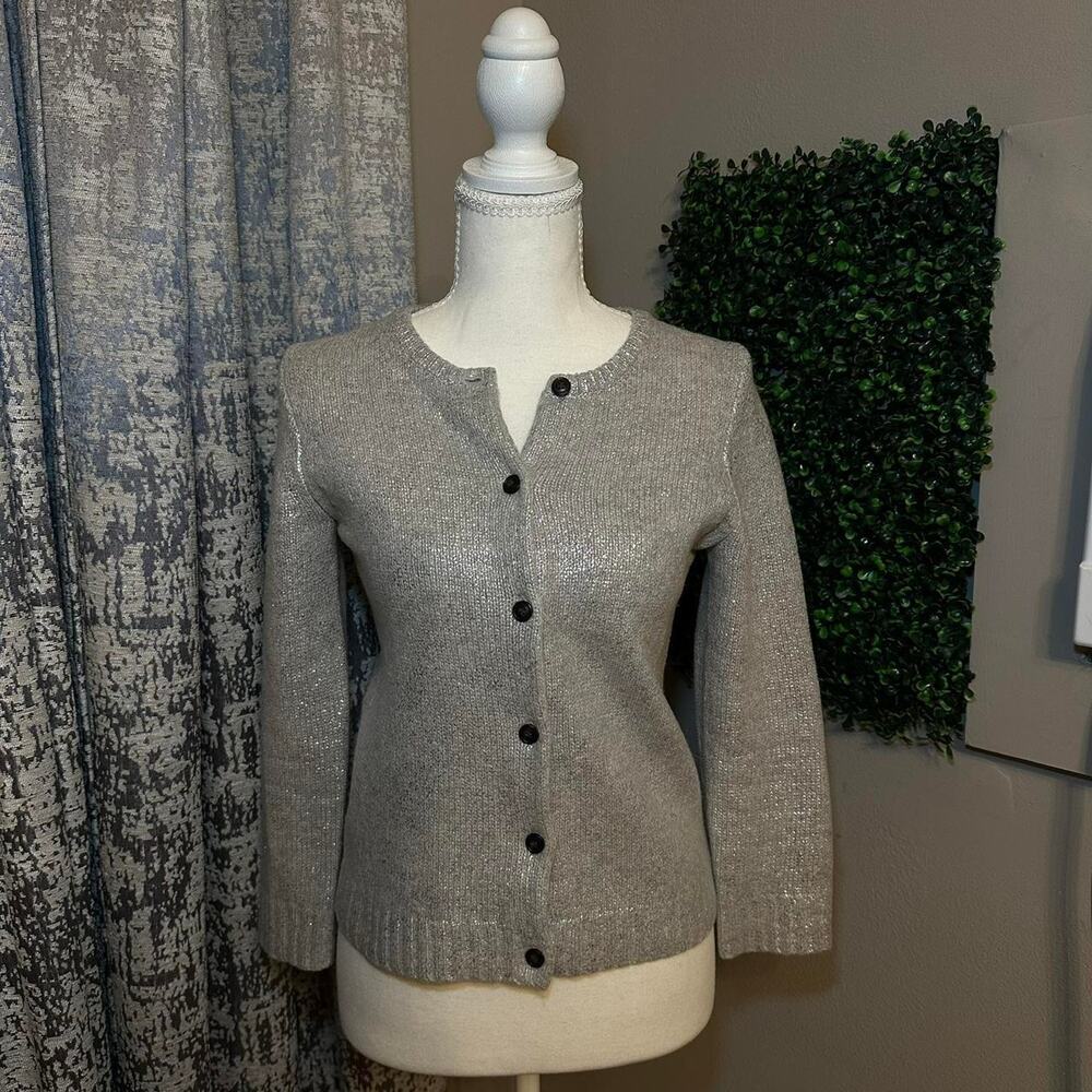 J. crew sparkly gray sweater
